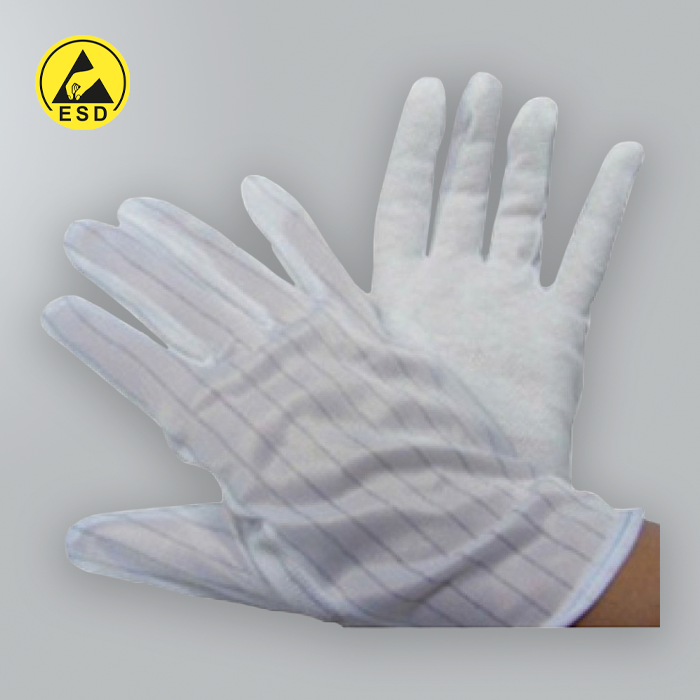 Dotted Palm Grip Gloves - 1 Pair ESD Dotted Palm Grip Gloves - 1 Pair ESD